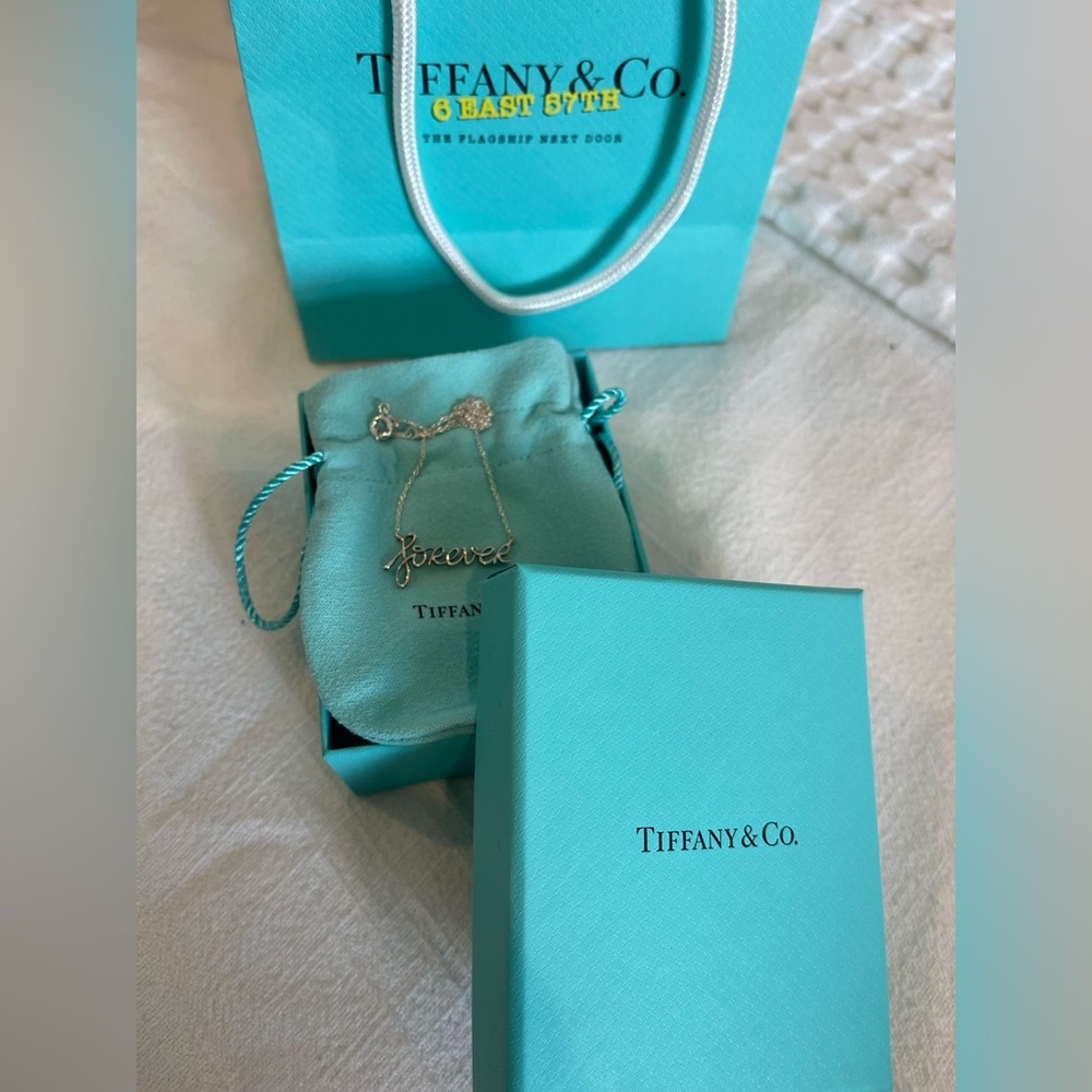 Tiffany and Co Paloma’s graffiti “forever” pendant necklace